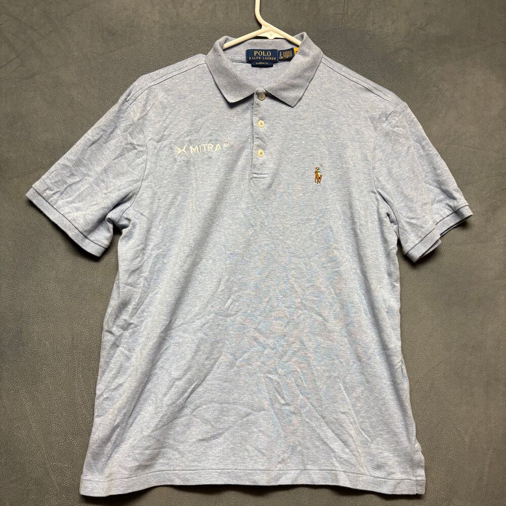 Polo Ralph Lauren Classic Fit Polo Shirt Mitra EV Logo Flesh Pony Golf Casual